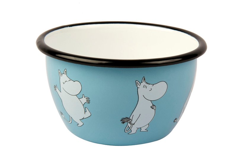 Moomin芬兰噜噜米珐琅碗 6dl (蓝色) 情人节礼物 生日礼物 交换礼物 - 浅碟/小碟子 - 珐琅 蓝色