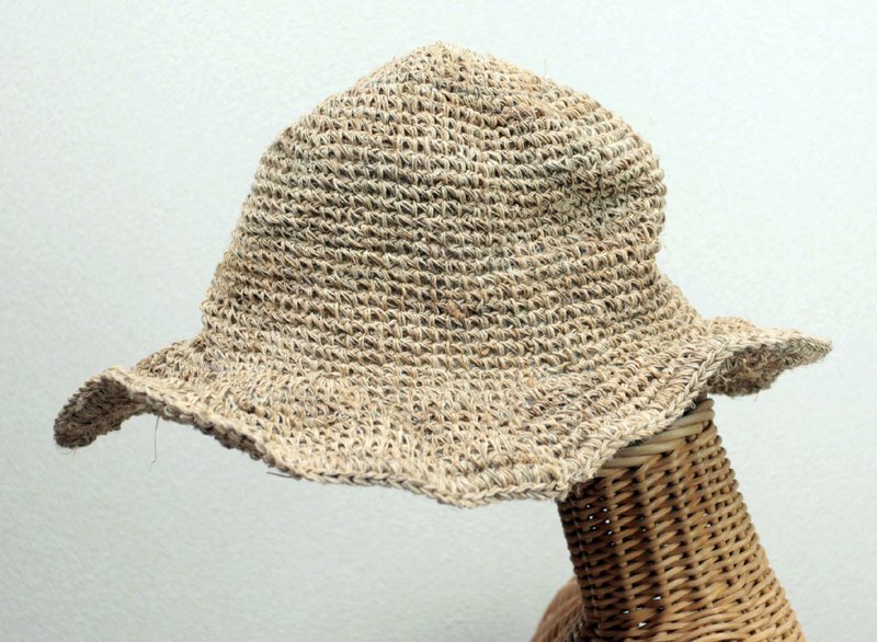 omake春夏季麻编帽 - 帽子 - 其他材质 卡其色