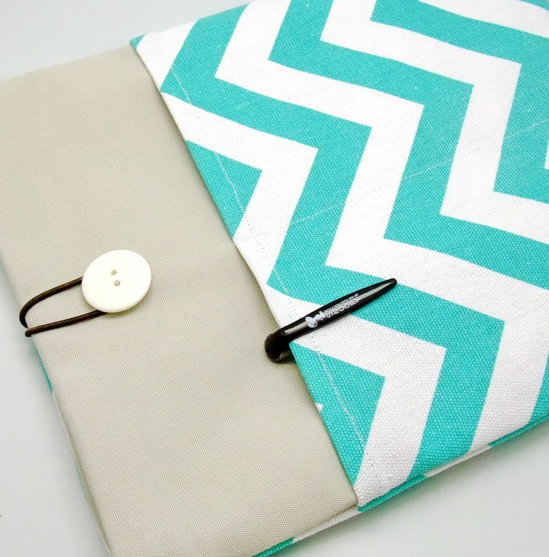 Macbook case, Laptop/Computer case (量身订制) 电脑包 (M-150) - 平板/电脑保护壳 - 棉．麻 绿色