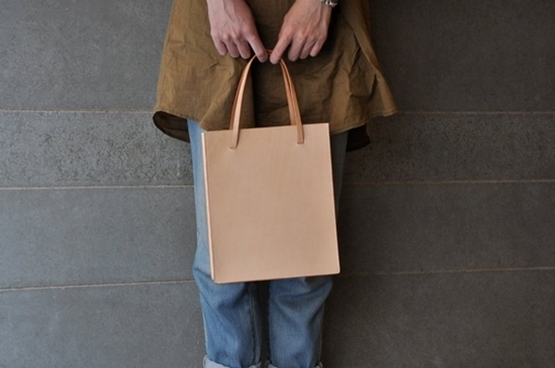 HB06　购物袋 - 手提包/手提袋 - 真皮 金色