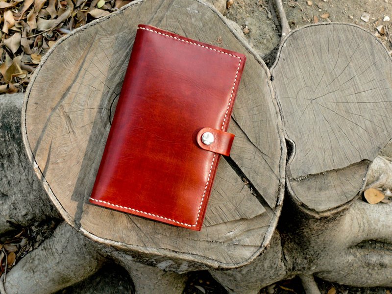 不撞包植鞣革全真皮护照夹 - 护照夹/护照套 - 真皮 红色