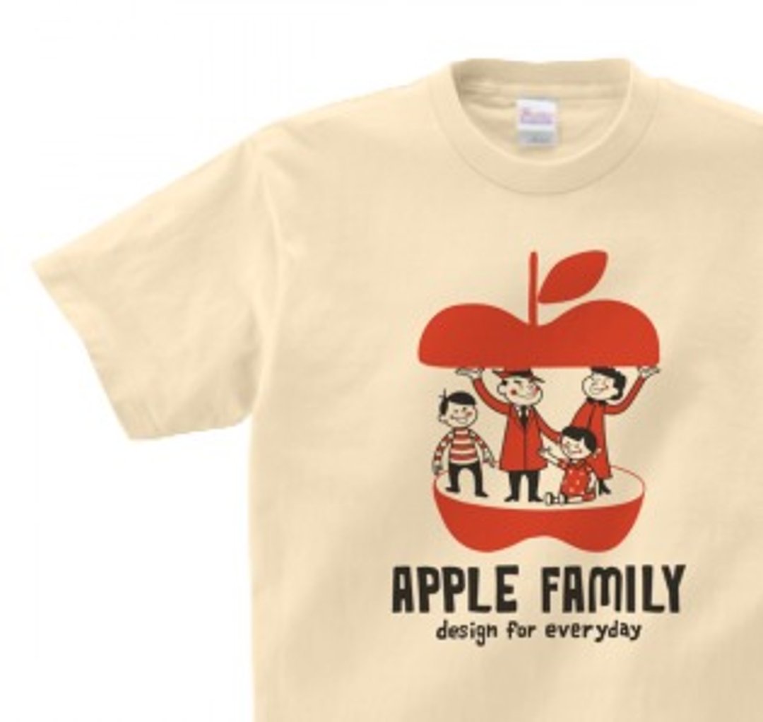 APPLE FAMILY 150.160 (WomanM.L) T-shirt order product] - 女装 T 恤 - 棉 卡其色
