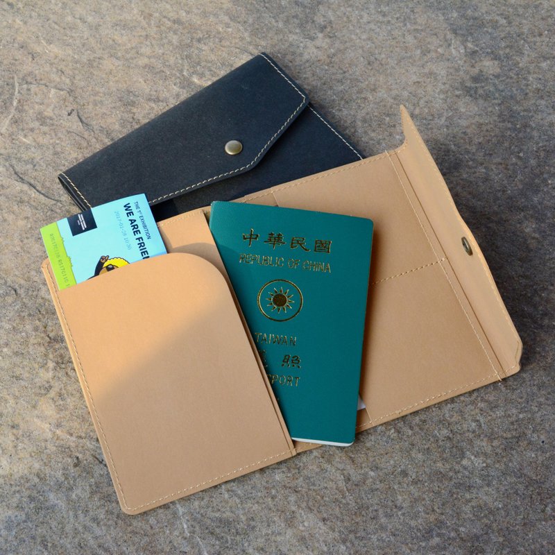 护照夹│天然防泼水│仿皮革纸 - 文件夹/资料夹 - 纸 