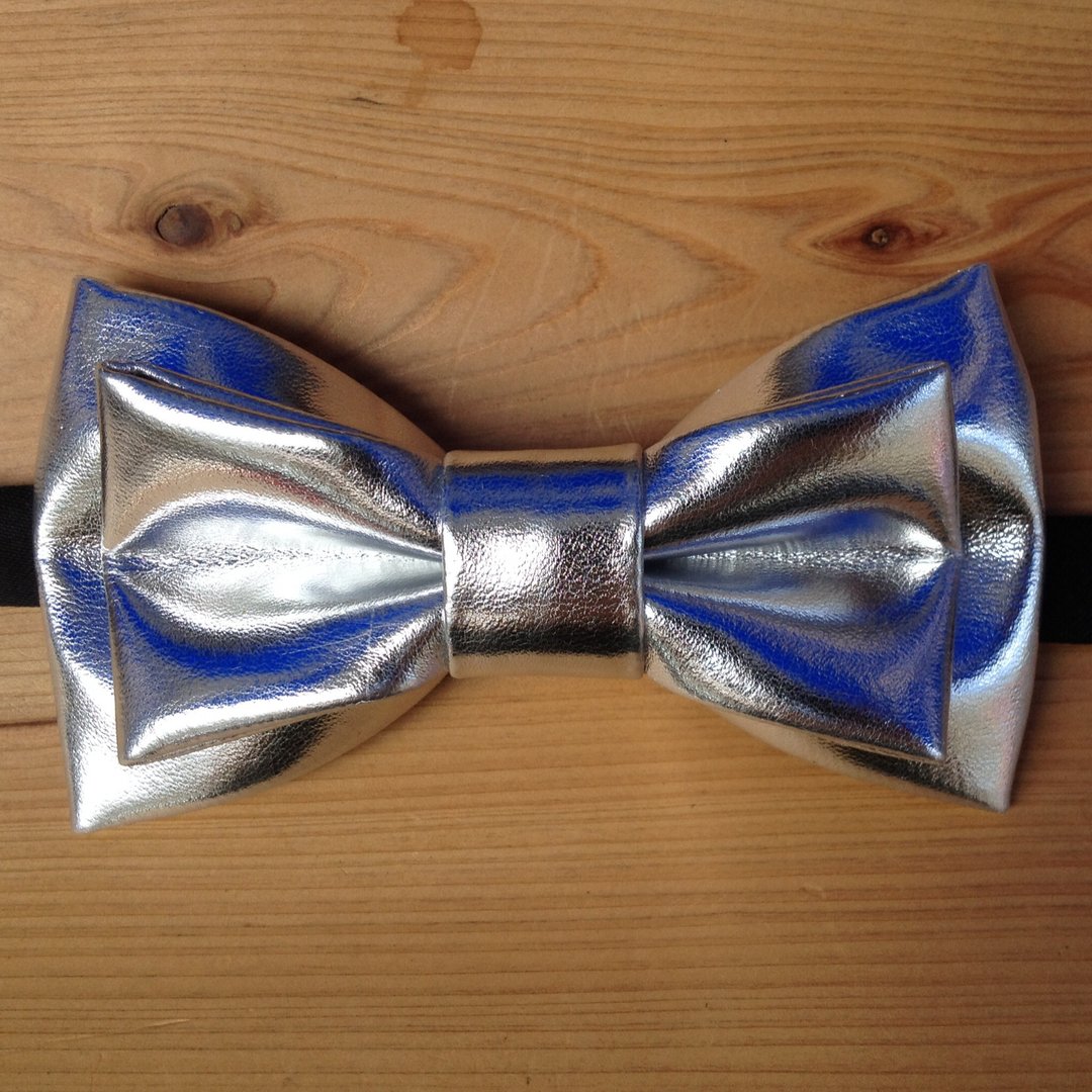 独立设计 仿皮革系列 领结 Bow Tie 编号022 - 领带/领带夹 - 其他材质 灰色
