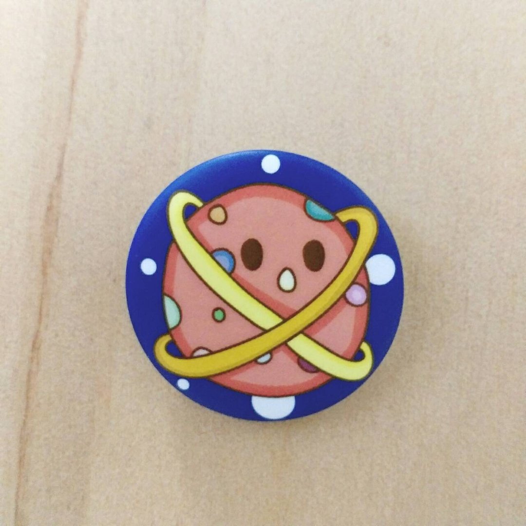 小星球/小徽章(32mm) - 徽章/别针 - 塑料 