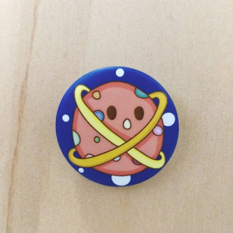 小星球/小徽章(32mm) - 徽章/别针 - 塑料 