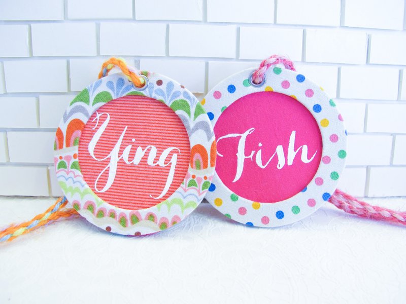 ::优雅旋律::轻旅行 手工 圆型吊牌 定制化 限量款 - 其他 - 其他材质 粉红色