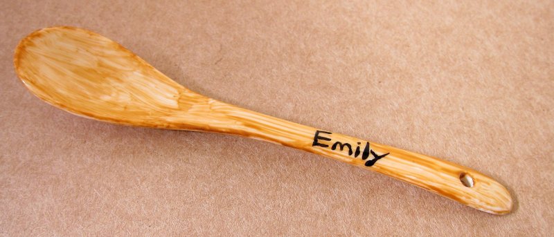 【情人节礼物】烤咖啡拌匙(可定制烤上名子喔！)(暂不贩售) - 餐刀/叉/匙组合 - 其他材质 金色