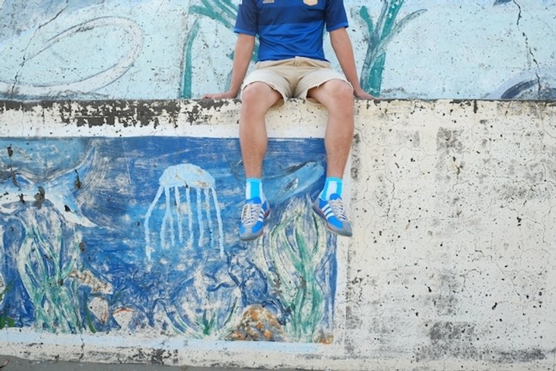 Moya 编织1/2袜  阿根廷世足款 - 袜子 - 其他材质 蓝色