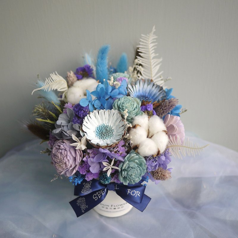 复刻森林-定制刷色陶盆 干燥花 桌花  - 干燥花/捧花 - 植物．花 