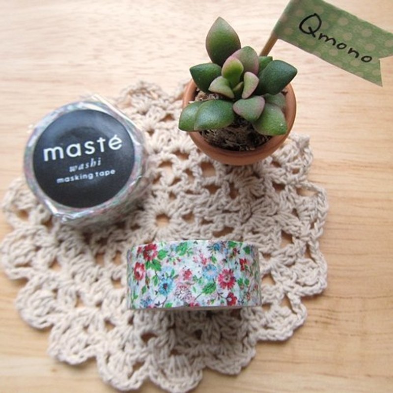 maste Masking Tape 和纸胶带 Multi系列【小碎花-白(MST-MKT18-WH)】 - 纸胶带 - 其他材质 白色