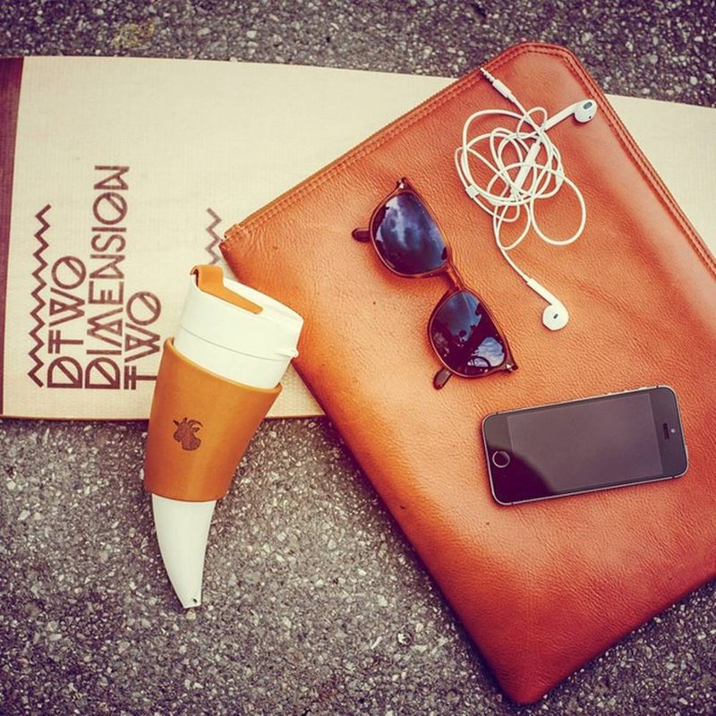 【GOAT STORY】Goat Mug 山羊角咖啡杯 羊角杯 12oz/350ml-咖啡 - 咖啡杯/马克杯 - 其他材质 咖啡色