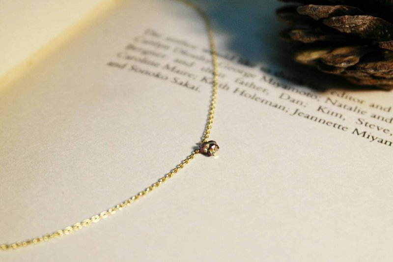 《暖心系列》24K包金 极光 极细锁骨链 - 锁骨链 - 其他金属 