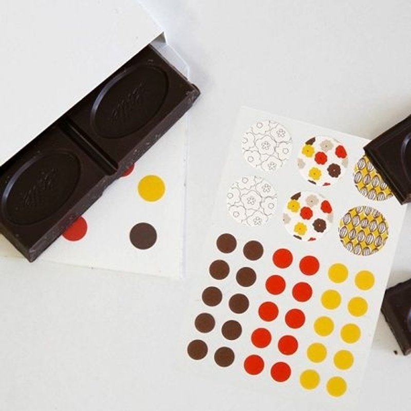 自然系粉彩和纸标签贴(4入)-06 Blossom,E2D52063 - 贴纸 - 纸 多色