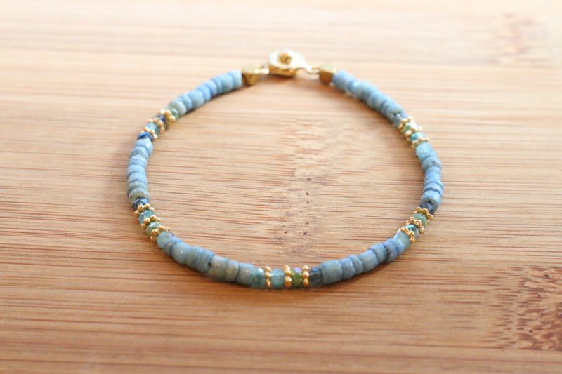 <☞ HAND IN HAND ☜> 水晶-姜丝炒粉肠 手环 (0468) - 手链/手环 - 宝石 黄色