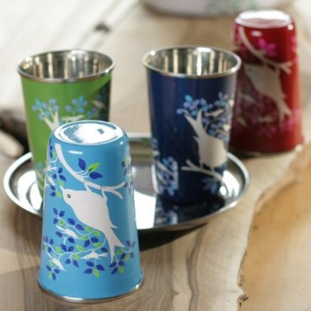 不锈钢手绘杯 - 茶具/茶杯 - 其他金属 