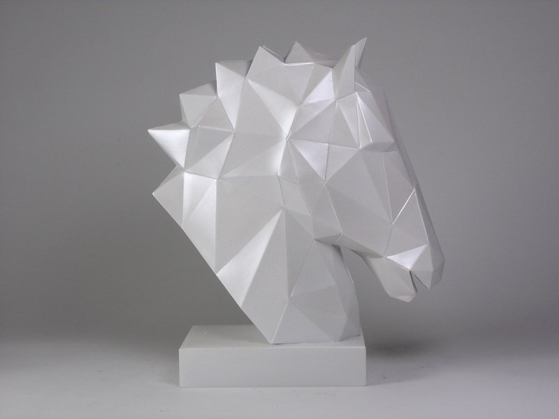 【头角峥嵘（马头摆饰）-银色】父亲节.居家摆饰.生日礼物.旅游.婚礼.纪念品.搬家.新官上任 - 摆饰 - 其他材质 灰色