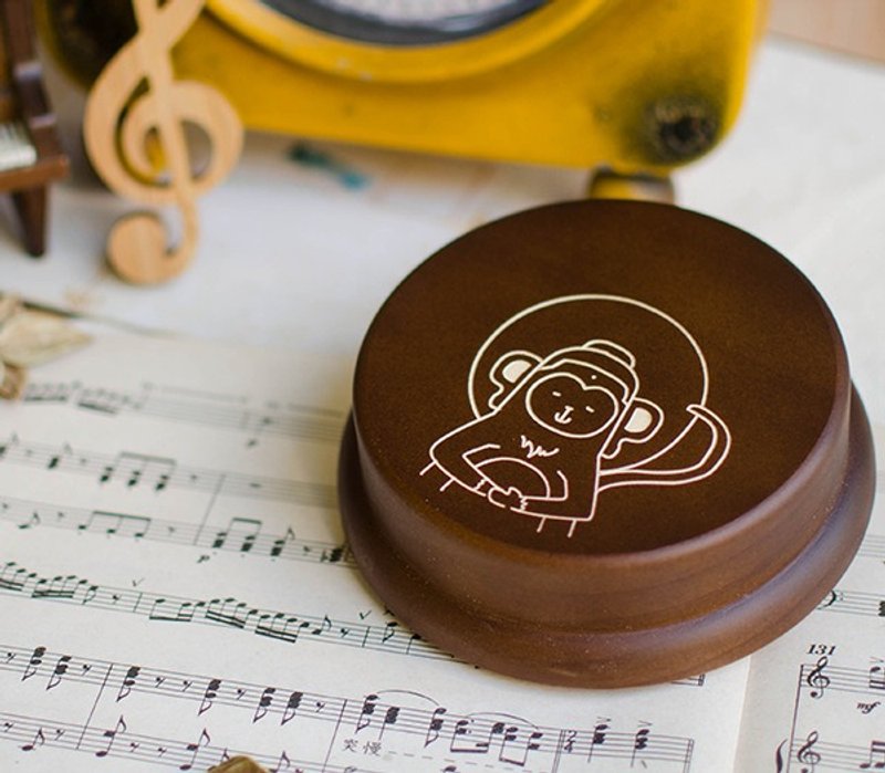 十二生肖音乐盒x 马、羊、猴、鸡、狗、猪【生日礼物】 - 其他 - 木头 咖啡色