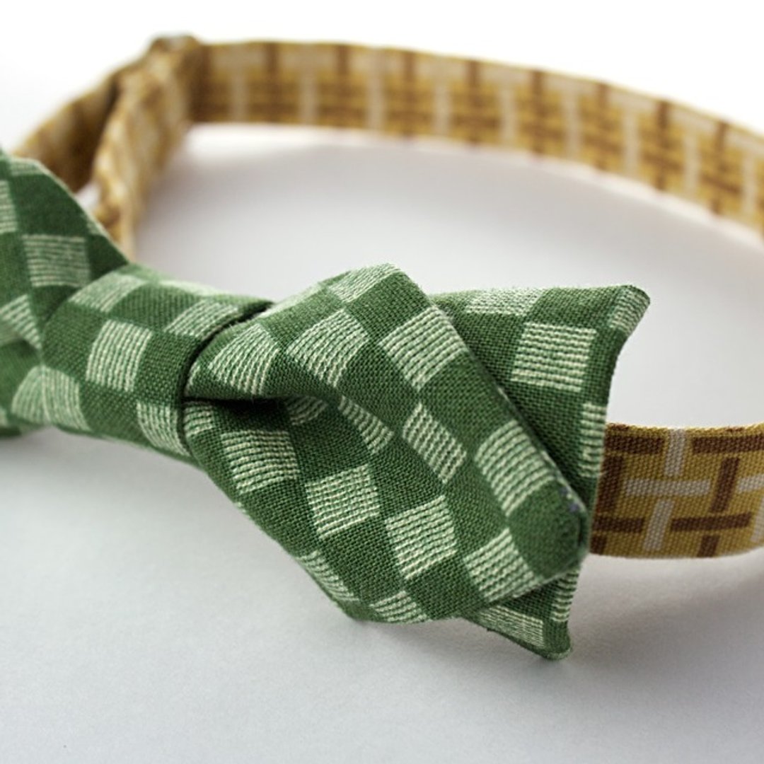 Bowtie (lattice) - 领带/领带夹 - 其他材质 绿色