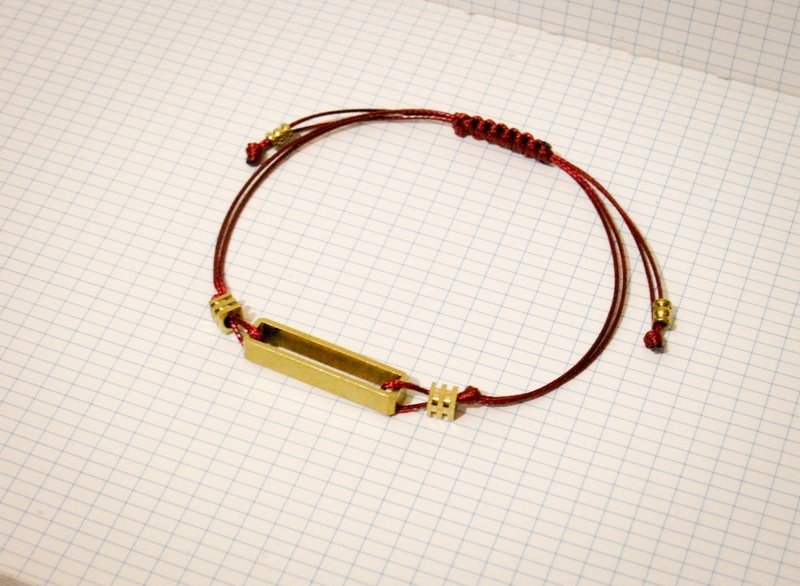 {La Don} 幸运-黄铜-篓空 - 手链/手环 - 其他金属 红色