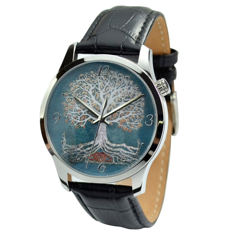 圣诞礼物 - 生命树手表 (大装) 包邮 Unisex Watch - 女表 - 其他金属 绿色