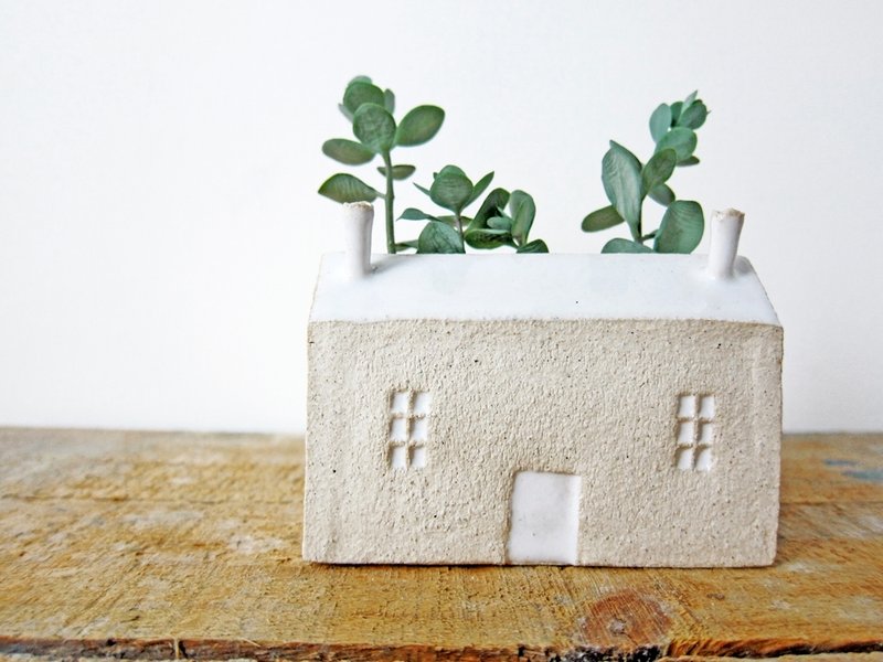 白洋楼-已绝版 - 花瓶/陶器 - 其他材质 白色