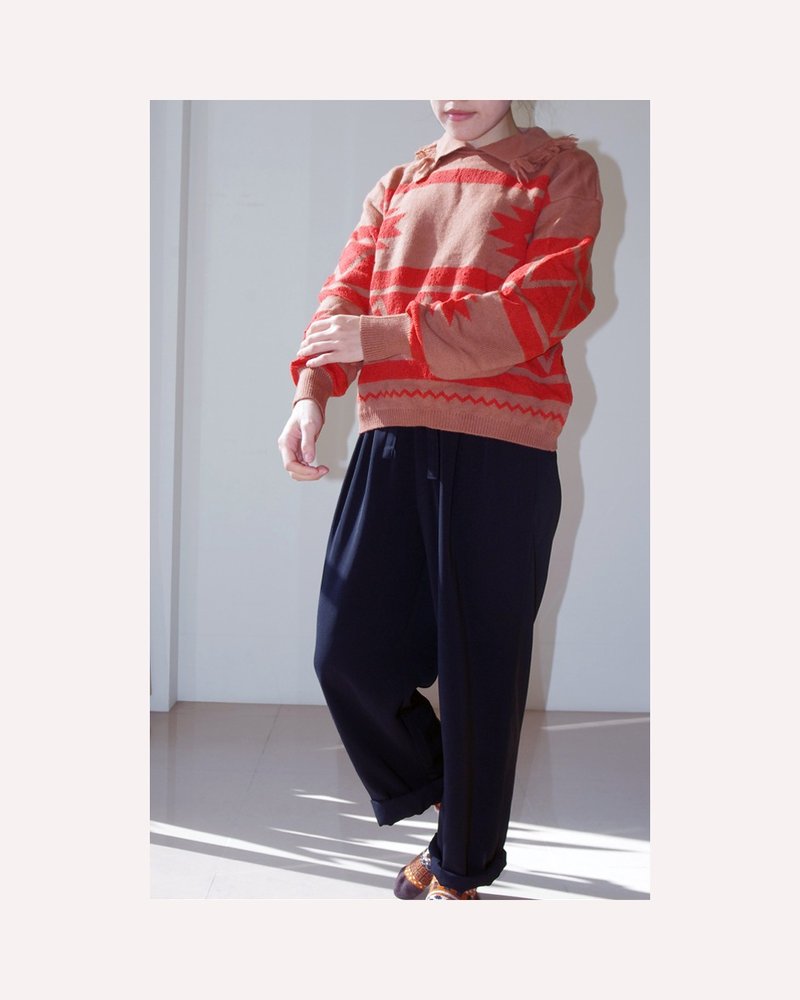 恰丸与猫♫~印第安橙 - 女装针织衫/毛衣 - 其他材质 金色