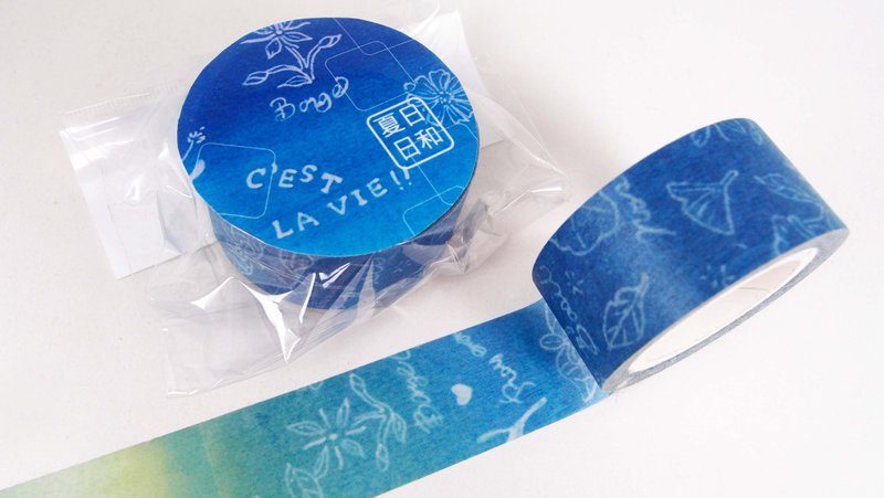 夏日日和纸胶带-天空蓝渲染 - 纸胶带 - 纸 多色