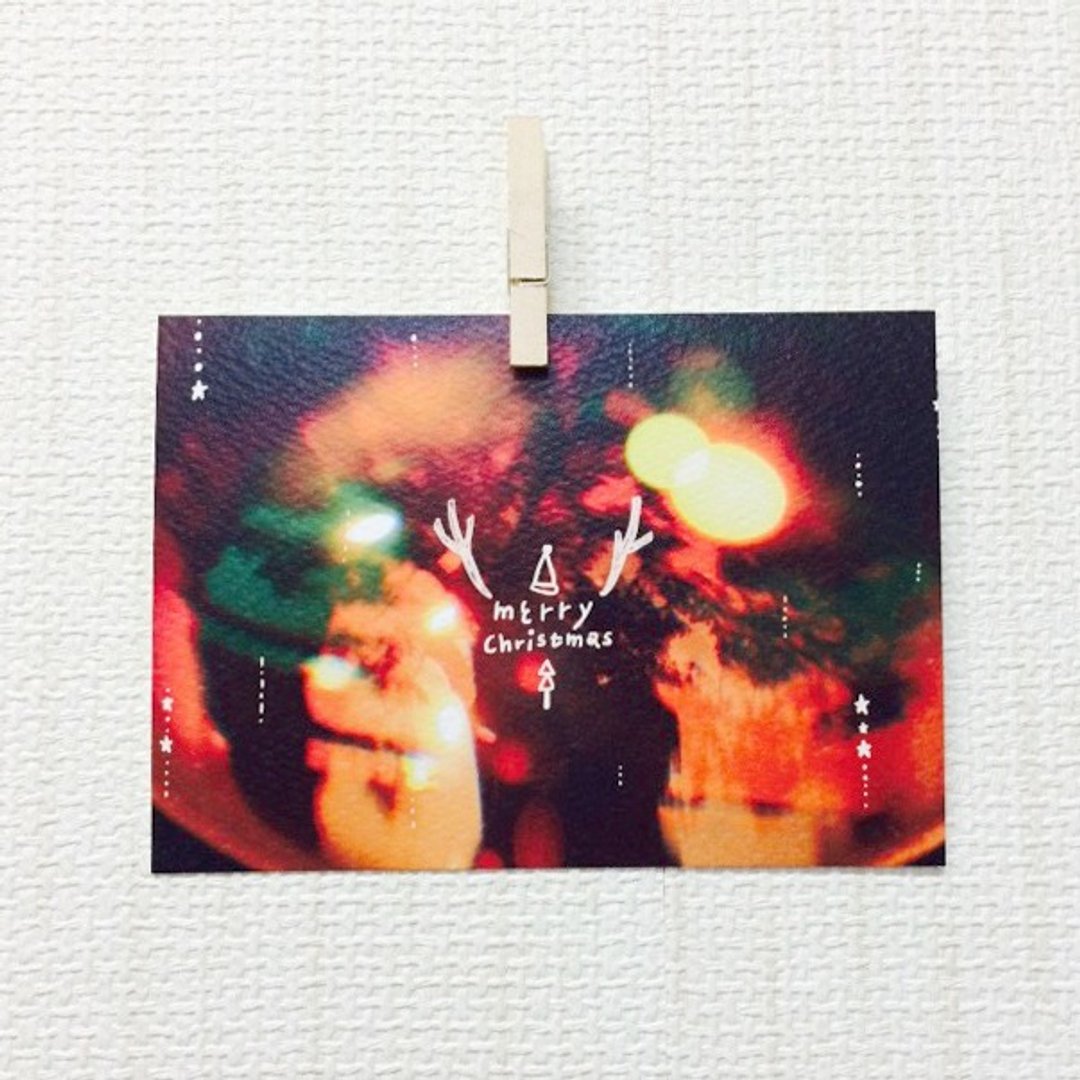 MERRY CHRISTMAS  /Magai's postcard - 卡片/明信片 - 纸 黑色