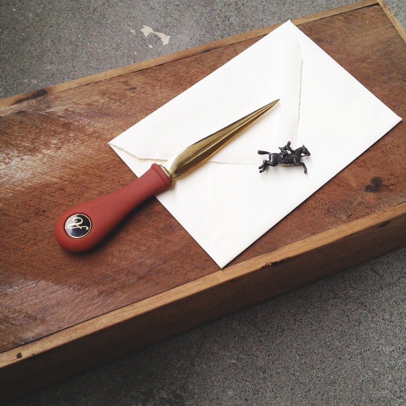 Vintage早期英国铜制拆信刀 - 其他 - 其他金属 咖啡色