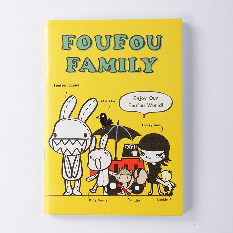 《Foufou》插画系列小笔记-Foufou Family(格线) - 笔记本/手帐 - 纸 黄色