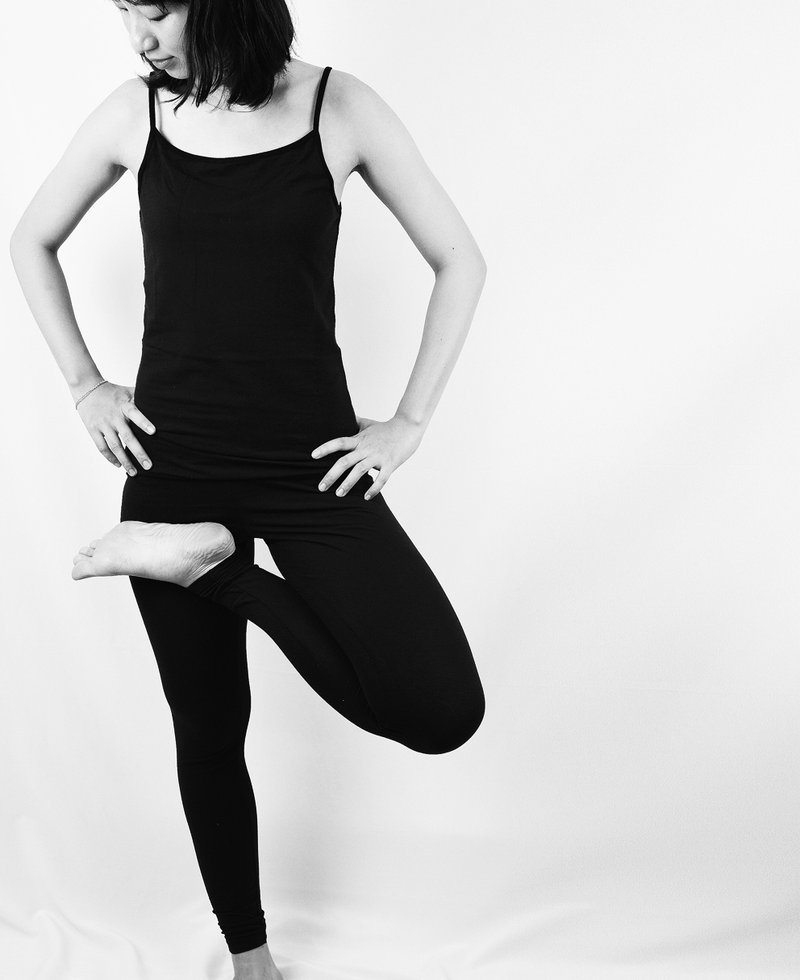 有机棉内搭裤＿公平贸易 - 女装长裤 - 其他材质 黑色