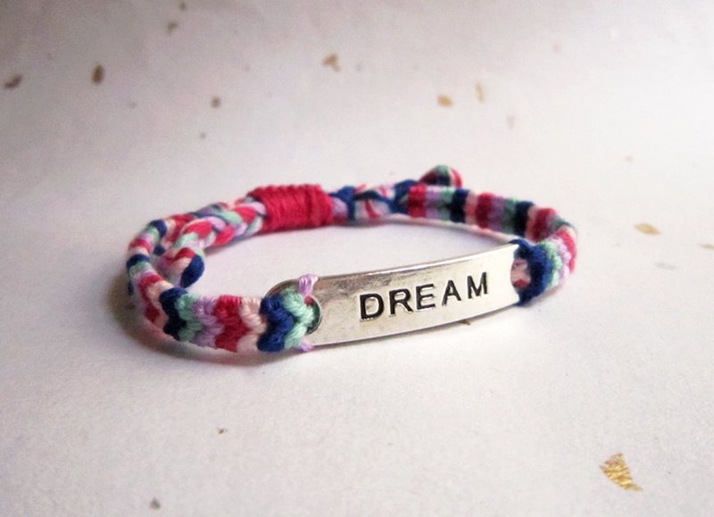 仲夏夜之梦 幸运绳 编织手环 (可选色) - 手链/手环 - 棉．麻 多色