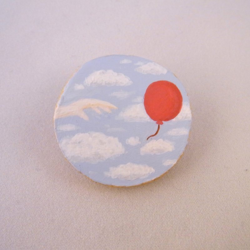 气球胸针 别针 - 胸针 - 其他材质 蓝色