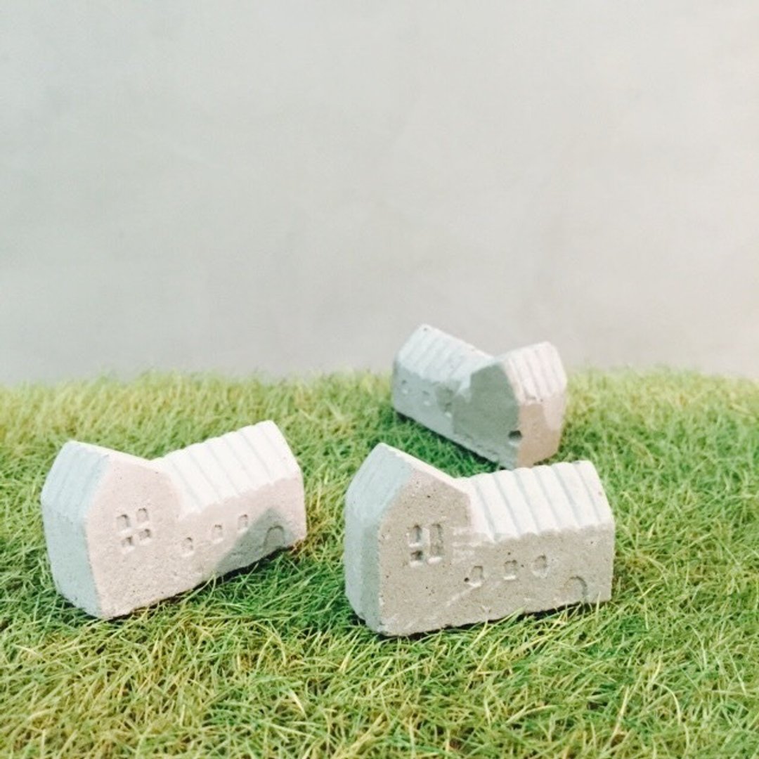 小摆饰/水泥小屋(长) - 摆饰 - 水泥 灰色