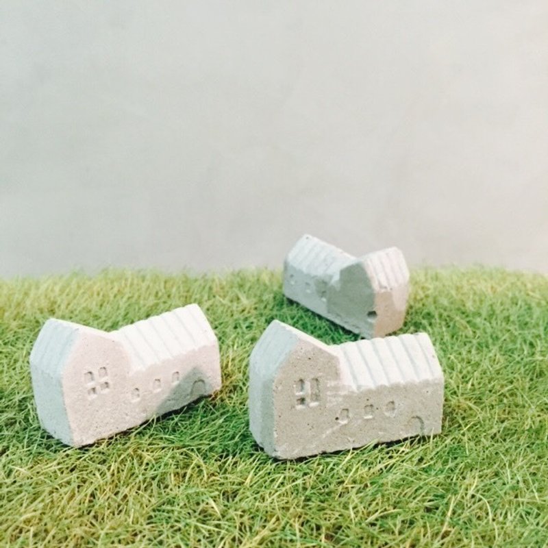 小摆饰/水泥小屋(长) - 摆饰 - 水泥 灰色