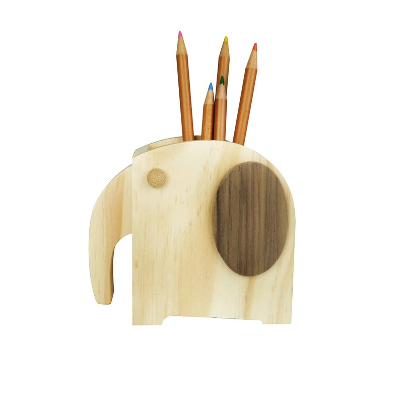 木匠兄妹艾比笔筒 - 笔筒/笔座 - 木头 咖啡色