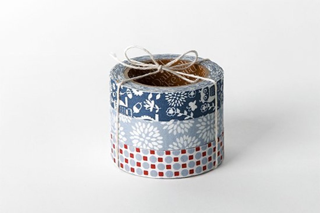 Dailylike fabric tape 北欧风布胶带(三入) 34-Owl,E2D54104 - 纸胶带 - 其他材质 蓝色