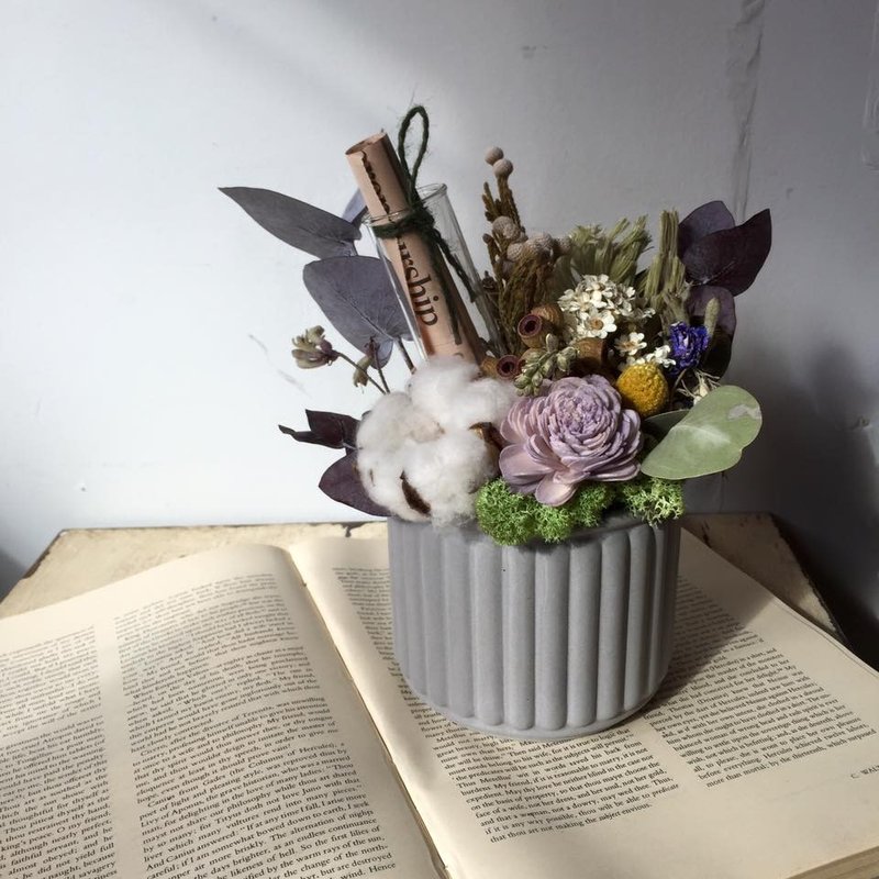 warm letter 温暖的信干燥花试管盆花 - 植栽/盆栽 - 植物．花 红色