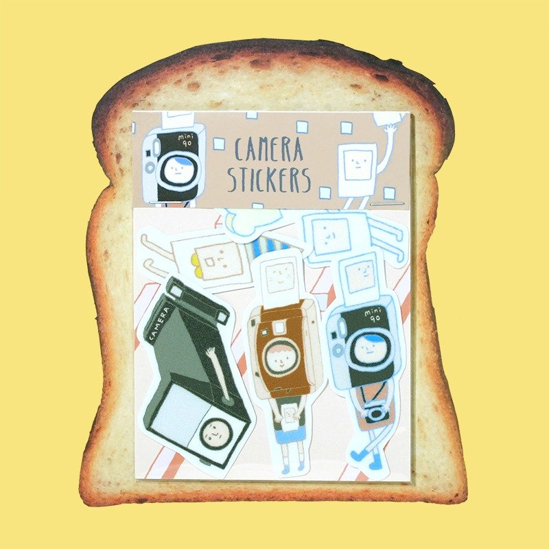 右手超人中贴纸 / 拍立得组 - 贴纸 - 纸 黄色