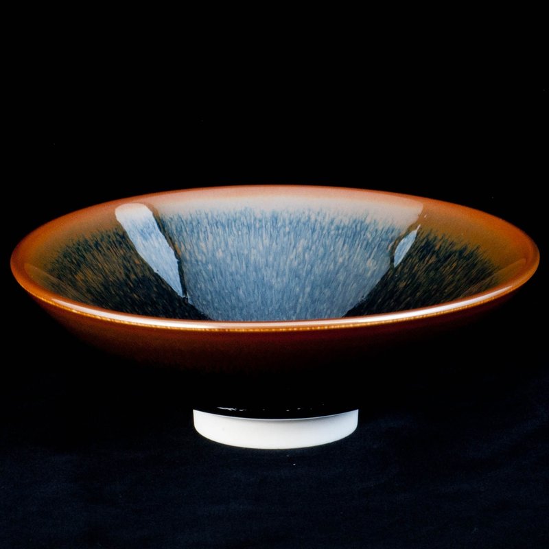 【辛可窯】曜變兔毫天目-大斗笠茶碗 原廠把關出貨 品質保證 - 茶具/茶杯 - 其他材质 灰色