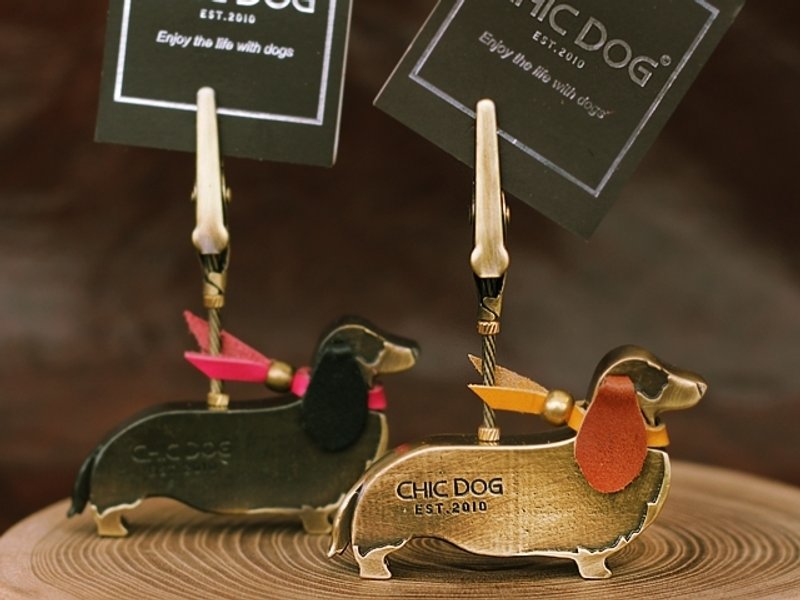 【CHIC DOG】金属长腊造型Memo夹 - 文件夹/资料夹 - 其他金属 多色