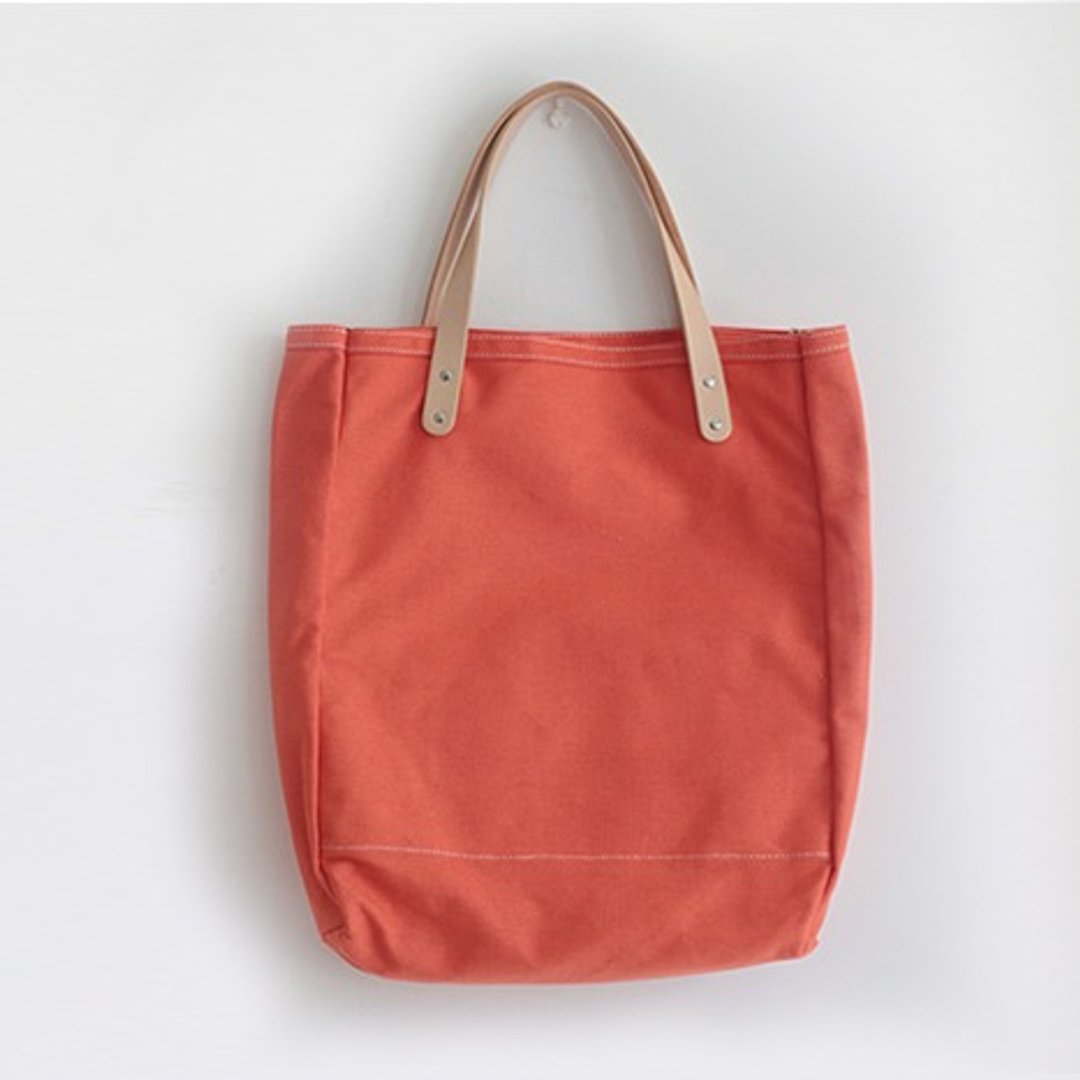 joydivision vintage加厚帆布手 filson tote包 配牛皮 单肩手拎 - 手提包/手提袋 - 棉 红色