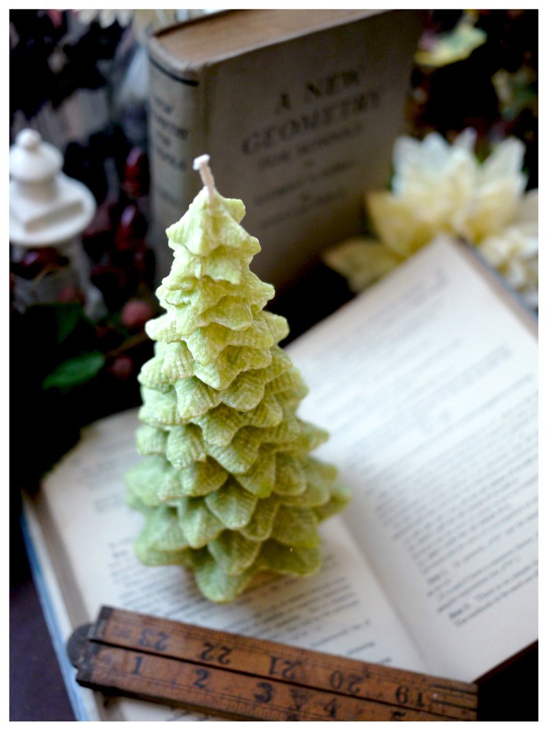 松树大豆蜡烛香氛天然大豆 x 纯精油 x 无烟害 - 蜡烛/烛台 - 蜡 绿色