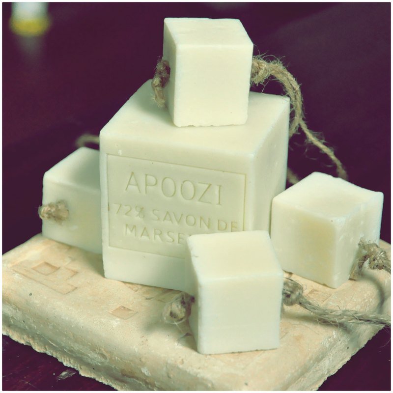 APOOZI 经典原味手工方块 马赛皂【迷你版】 - 香薰/精油/线香 - 植物．花 橘色