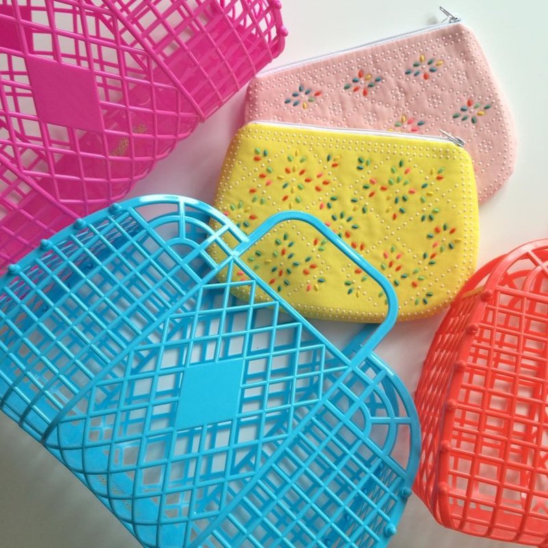 水蓝奥莉薇。OLIVIA 英国环保果冻提篮 <Sun Jellies> - 手提包/手提袋 - 其他材质 蓝色