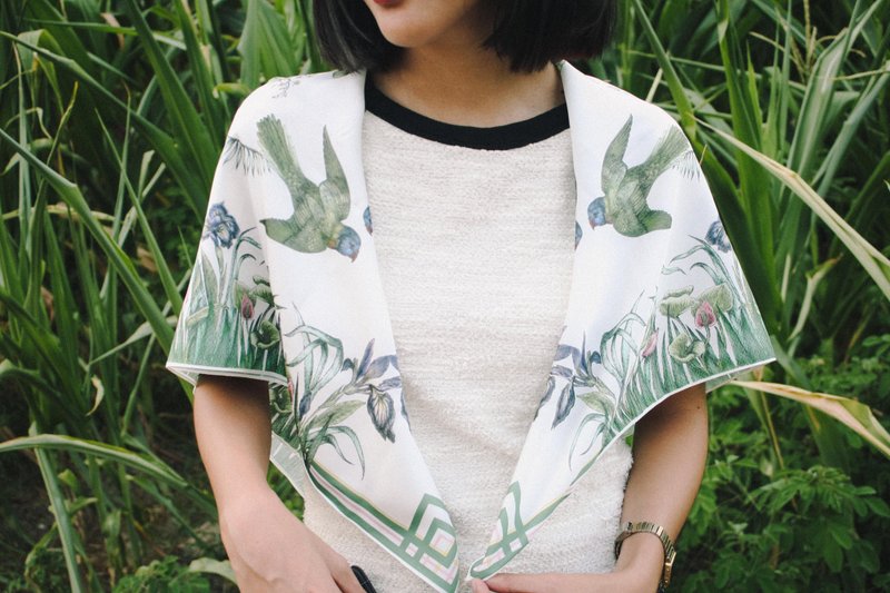 floresta 丝巾 （白色） - 丝巾 - 其他材质 白色