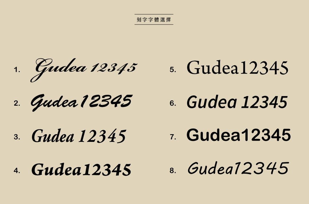 【定制化礼物】定制化雷射刻字 - 不单独贩售需搭配GUDEA作品订制 - 其他 - 其他金属 银色