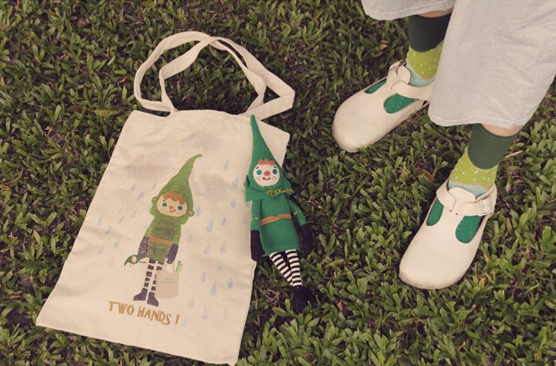 双手牌two hands ! 绿邮精托特包 - 手提包/手提袋 - 其他材质 白色