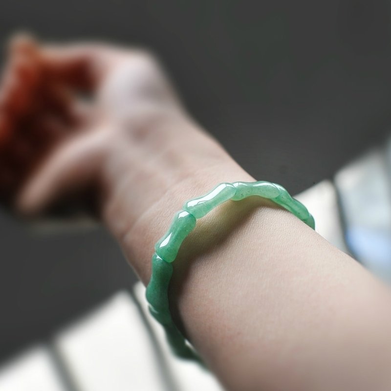 ☆,.-*'108 perles   天清】东陵玉手排 - 手链/手环 - 其他材质 绿色